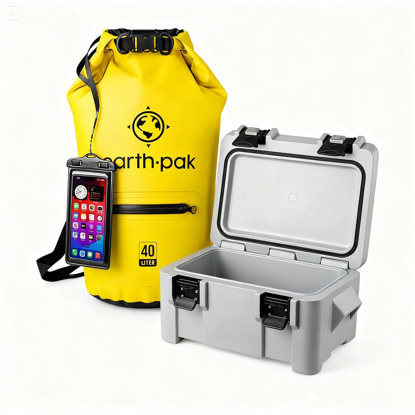 KIT Premium Jet Cooler 20L + 5L Waterproof Dry Bag + Waterproof Phone Case